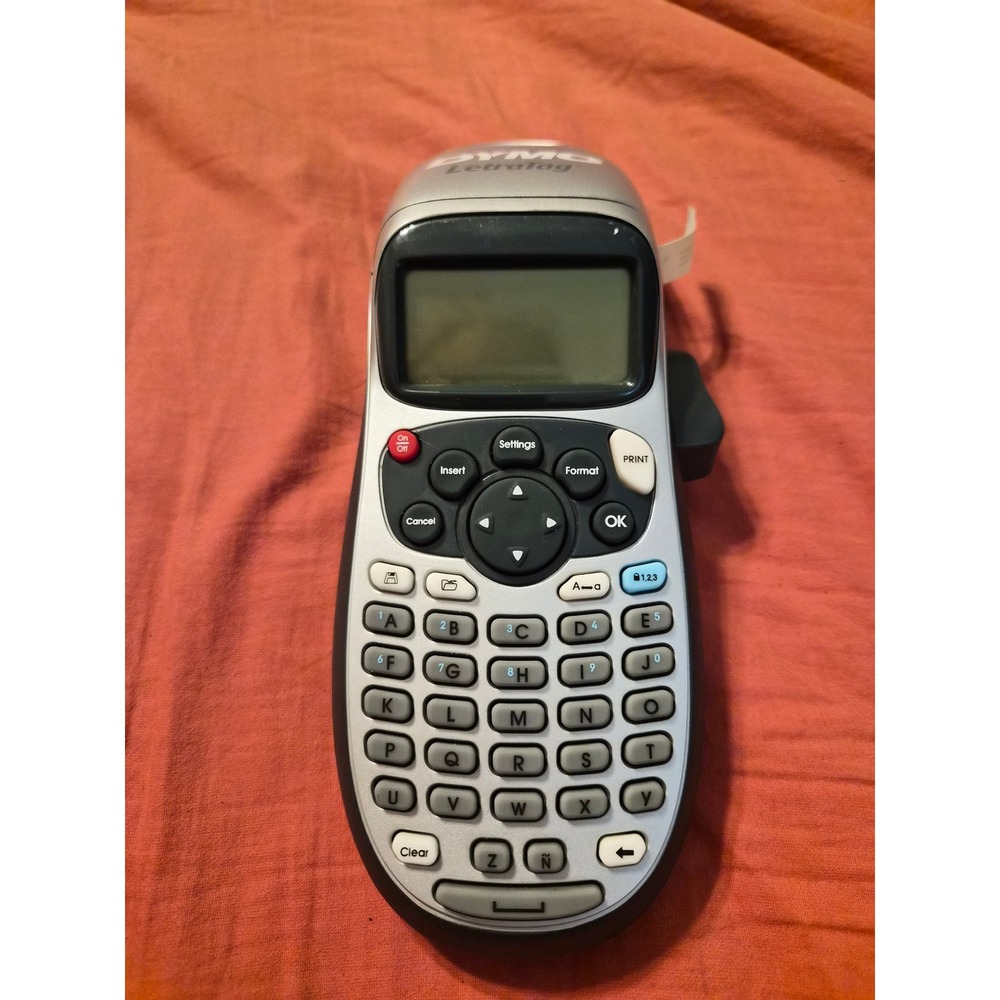 Dymo LetraTag LT-100H Handheld Label Maker Silver Black Thermal Printer LT100H